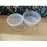 Lot de 1 boite de receptacles take out neufs + papier