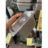 Lot de 18 bacs acier inox drop in BROWNE # 98164 a/ couvercles