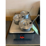 Réchaud Triple Cayenne Avec bacs