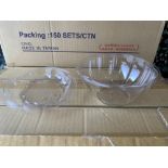 Lot de 4 boites de receptables take out plastiques - neufs