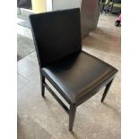 27 Belles chaises bistro KECA cuirette / dos velour - noires - QUANTITÉ x PRIX MISÉ
