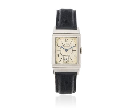 Jaeger-LeCoultre. A stainless steel manual wind reversible rectangular wristwatchModel: ReversoReference: 201Date: Produced 1