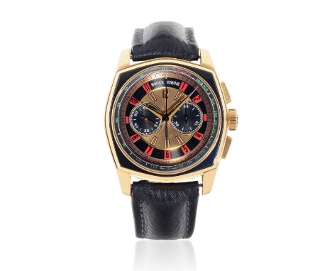Roger Dubuis. A limited edition 18K rose gold automatic chronograph wristwatchModel: Roger Dubuis La MonegasqueReference: C76