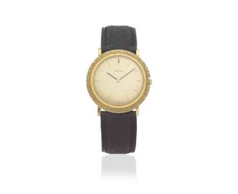 Omega. An 18K gold manual wind wristwatchDate: London Hallmark for 1965Movement: 17-jewel Cal.620 manual wind, No.23408024Dia