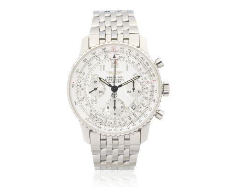 Breitling. A stainless steel automatic calendar chronograph bracelet watchModel: NavitimerReference: A23322Date: Circa 2000Mo
