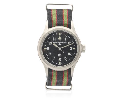 International Watch Co. A military issue stainless steel manual wind wristwatchModel: Mark XIDate: Circa 1950Movement: Jewell