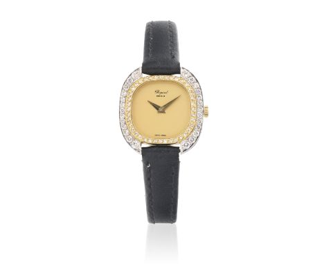 Chopard for Kutchinsky. A lady's two colour 18K gold diamond set manual wind wristwatchReference: G 3692Date: Circa 1970Movem