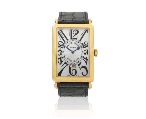 Franck Muller. An 18K gold automatic calendar wristwatchModel: Long IslandReference: 1150 SC DTDate: Circa 2000Movement: Jewe