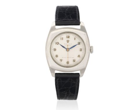 Rolex. A stainless steel manual wind wristwatchModel: Oyster 'Army'Reference: 3139Date: Circa 1944Movement: 15-jewel manual w