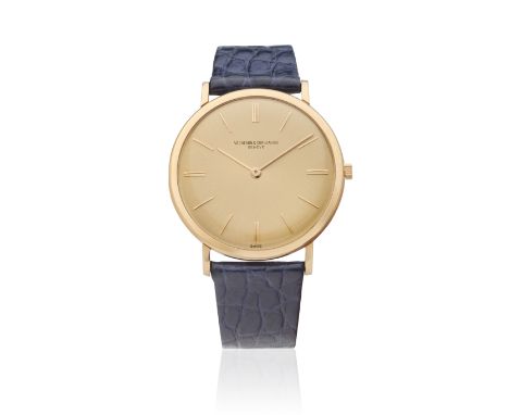 Vacheron &amp; Constantin. A slim 18K gold manual wind wristwatchReference: 6506Date: Circa 1965Movement: 17-jewel Cal.1003 m