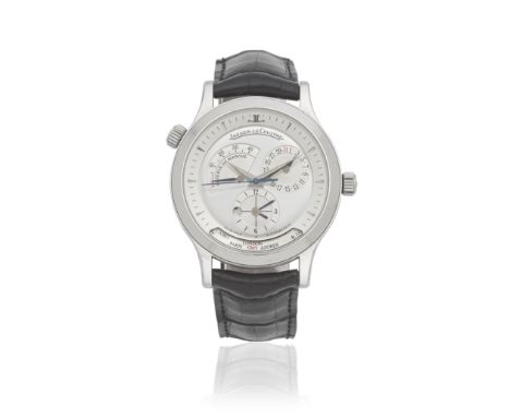 Jaeger-LeCoultre. A stainless steel automatic calendar wristwatch with world time and power reserveModel: Master Control 1000