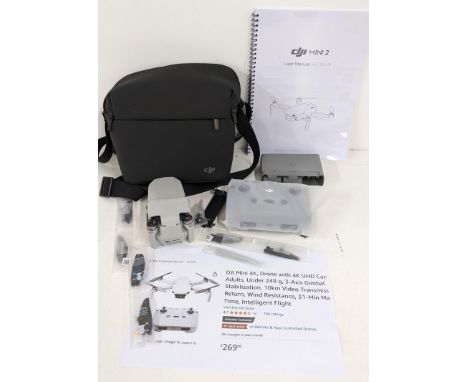 ADJI mini 2 drone with user manual, retails for £269LocationIf there is no condition report shown, please request 