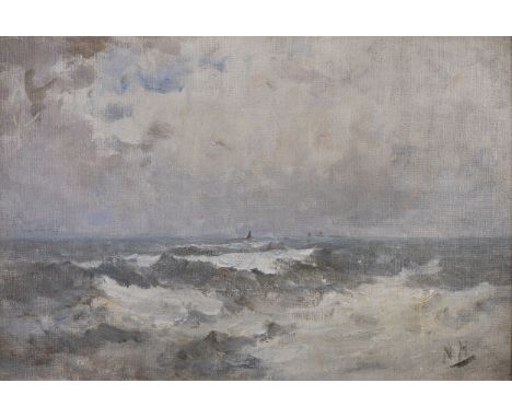 Nathaniel Hone RHA (1831 - 1917)Yachts in Dublin BayOil on canvas laid down, 34 x 52cm (13¼ x 24½")Provenance: Acquired from 