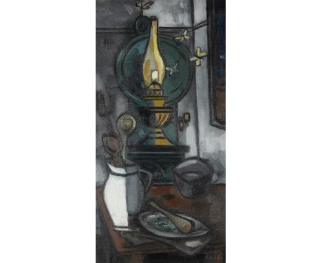 Norah McGuinness HRHA (1901 - 1980)&nbsp;Kitchen Lamp Oil on canvas, 61 x 30.4cm (24 x 12") SignedProvenance: With The Dawson