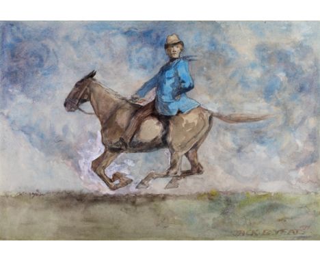 Jack Butler Yeats RHA (1871-1957) The Squireen (1899) Watercolour 36 x 52cm (14 ¼ x 20 ½ “) Signed and dated 1899Provenance: 