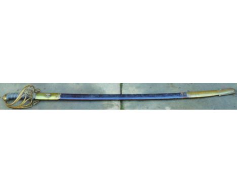 CAVALRY SABRE. Marked R JOHNSTON/ late/ BLAND &amp; FOSTER/ Sword Cutler/ &amp; Belt Maker to his/ MAJESTY/ 68/ St. James's S