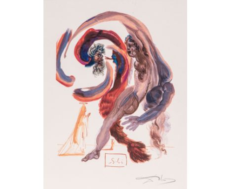 Salvador&nbsp;Dalí­&nbsp; (Spain 1904 - 1989): THE 4TH LEVEL: ACCIDIA (Purgatory 18) signed in the block, signed in pencil in