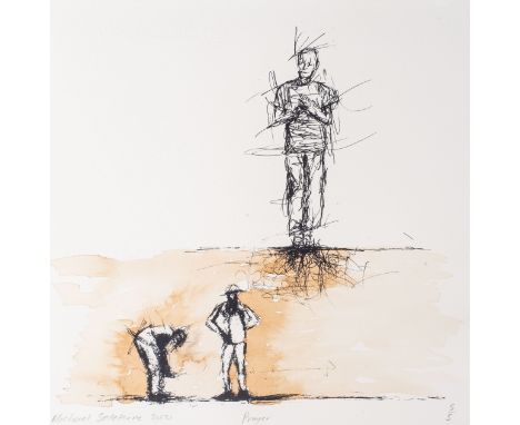 Michael Tshepo Selekane (South Africa 1986 - ): PRAYER  signed, numbered 5/5 and inscribed with the title in pencil in the ma