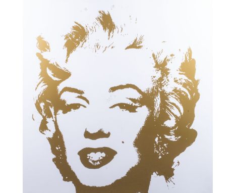 Sunday B. Morning (After Andy Warhol): GOLDEN MARILYN 11.40 silkscreen sheet size: 91 by 90,5cm, 114 by 113 by 5cm including 