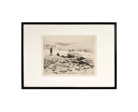 Norman Wilkinson CBE (1878-1971)"The Stream Pool",pencil signed in the margin, c.1936, dry point, 22 x 30cms (plate), framed 