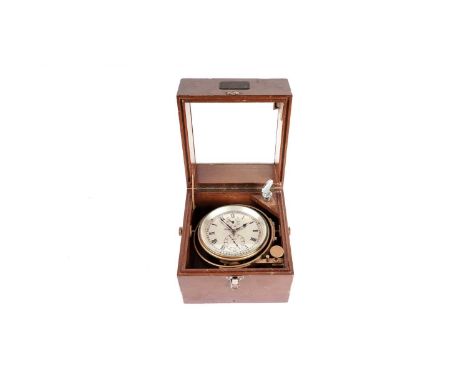 A two day marine chronometer by Thomas Mercer of St Albans, silvered dial signed Thomas Mercer and numbered 21693, standard b