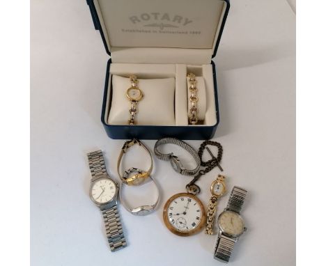 A selection of gentlemen's and ladies wristwatches to include a vintage gentleman's Tissot Seastar in Stainless steel, with s