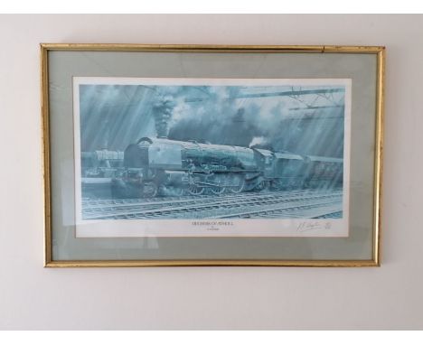 Two signed train printsThe "Duchess of Atholl" steam locomotive by J.E. Wigston. A limited edition run signed by the artist n