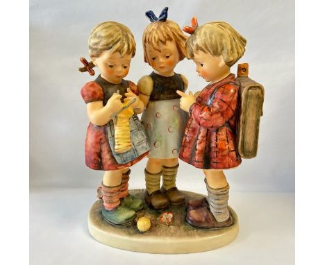 A large Goebel Hummel figurines "School girls" (24cm high) In good condition with no chips or cracks
