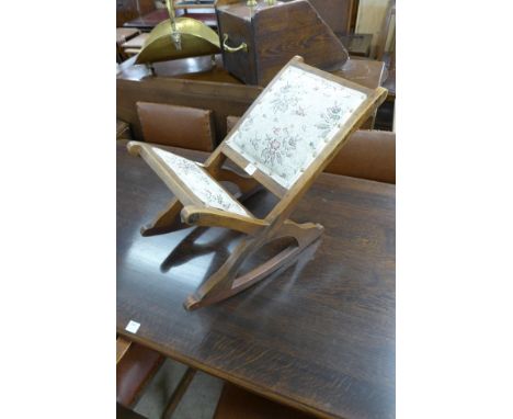 An oak gout stool