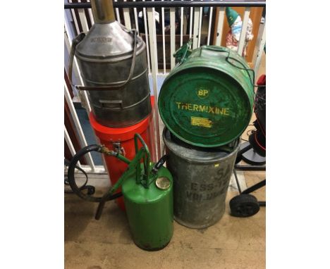 Various Vintage petrol cans etc.