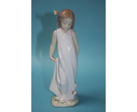 A Lladro figure 'Friend of the Butterflies', with box