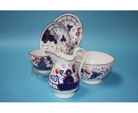 A Victorian Gaudy Welsh tea service