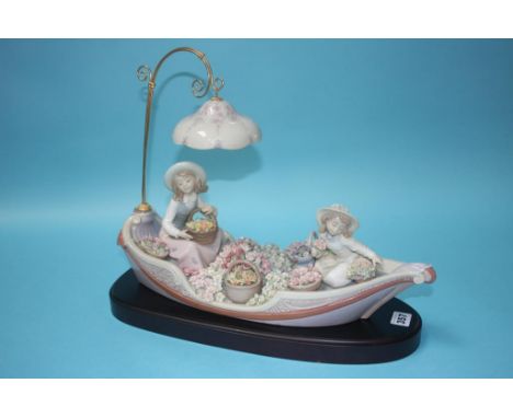 A large Lladro group 'Flowers Forever', with box