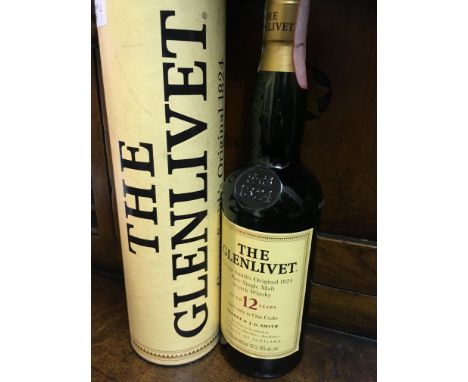 The Glenlivet George Smith's original malt 1824, pure single malt Scotch Whiskey, 12 years