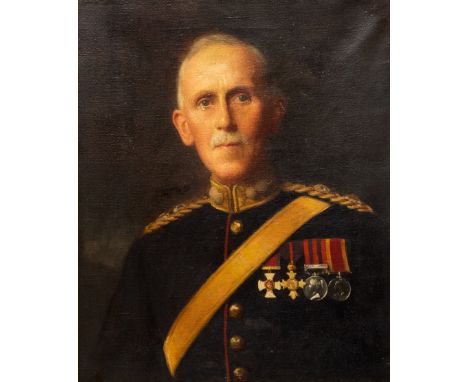 British School, 20th Century, portrait of Lieutenant Colonel Thomas ........ Coxhead D.S.O., O.B.E, Military Knight of Windso