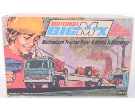 Boxed Big MX BM-2 Mechanised Tractor Plant &amp; Winch Transporter ,K20 Ford D800 Articulated Low Loader, 3 x 39c Ford tracto