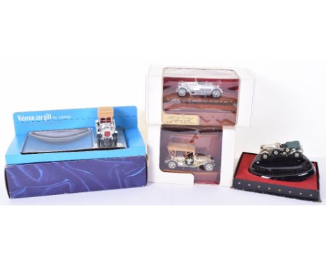 Four Boxed  Matchbox Models Of Yesteryear Lesney Giftware/Souvenirs, including:  Thomas Flyabout on ceramic dish, Y2 Prince H