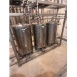 CARL GmbH (3) 330 Litter Distillate-Fraction Stainless Steel Tanks with (2) 20 Plates Sequential Cop