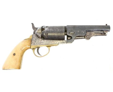 Janssen Fils Belgian percussion .35 calibre revolver Janssen Fils Belgian percussion .35 calibre revolver, made as a copy of 