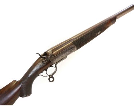 G E Lewis 8 bore single barrel rotary underlever hammer gun G E Lewis 8 bore single barrel rotary underlever hammer gun, 53.5