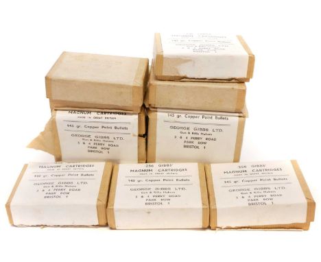 .256 Gibbs Rifle ammunition LICENCE REQUIRED .256 Gibbs Rifle ammunition,  120 rounds with 145grn bullets, some boxes open so