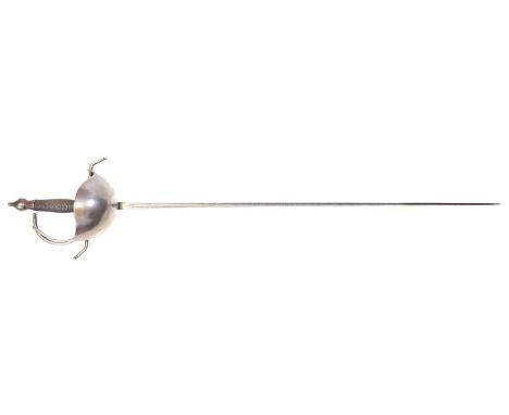 Wilkinson Rapier Wilkinson Rapier, fullered blade with maker's mark, cup shape guard and wire bound grip. Buyer must be over 