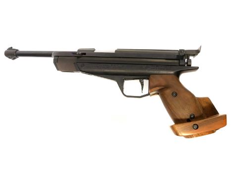 Feinwerkbau Model 65/80 .177 left handed air pistol Feinwerkbau Model 65/80 left handed .177 air pistol, 7inch barrel, serial