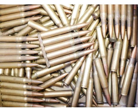 .30-06 rifle ammunition LICENCE REQUIRED .30-06 rifle ammunition, 131 rounds, including 20 on original charger clips, a large