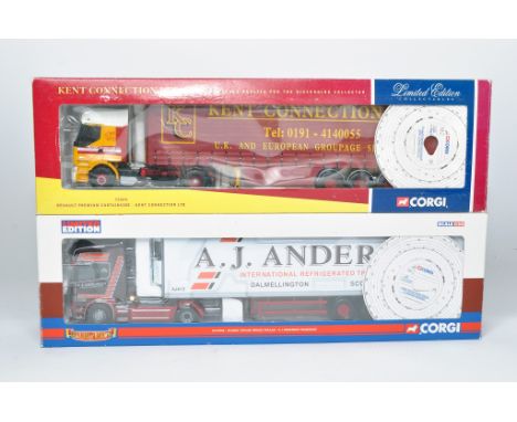 Corgi 1/50 diecast model truck issues comprising No. CC12934 Scania Topline Fridge Trailer in the livery of Anderson PLUS No.