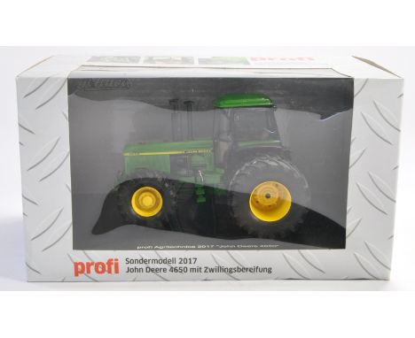 Schuco 1/32 Farm Model issue comprising John Deere 4650 Tractor with rear Duals. 2017 Profi Agritechnica Special Edition. Lim
