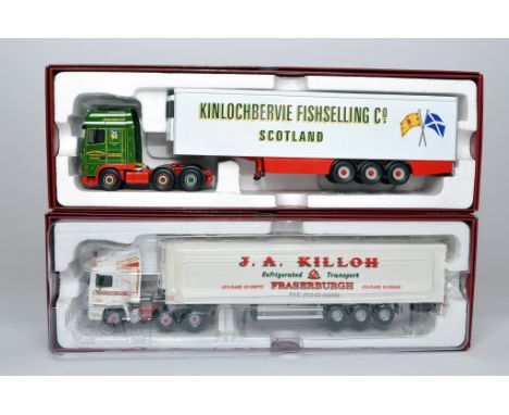 Corgi / Tekno 1/50 diecast model truck issues comprising Killoh and Kinlochbervie Sets. Likely displayed hence assumed fair t