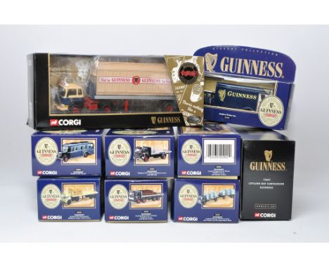 Corgi Commercial Diecast comprising a collection of Guinness themed sets as shown. All excellent and not removed from boxes. 