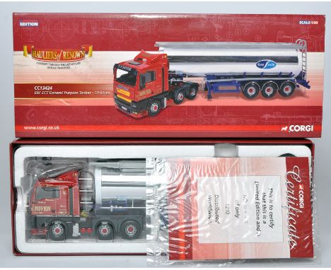 Corgi 1/50 diecast model truck issue comprising No. CC13424 ERF Tanker in the livery of Niven. Looks generally good to very g