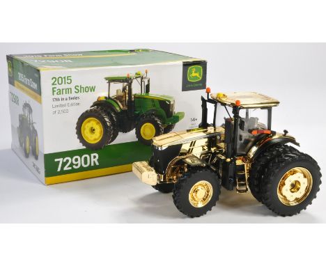 Ertl (2015) 1/32 Farm Model Issue comprising No. 45539A John Deere 7290R Tractor. Special Gold Plated 'Chase' Limited Edition